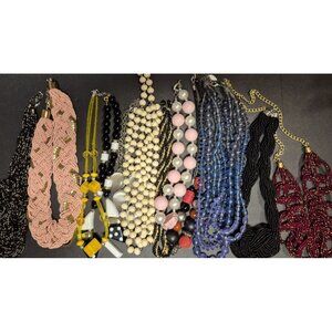 Lot of 12 Necklaces Resellers Lot All Wearable Costume Jewelry Good Condition